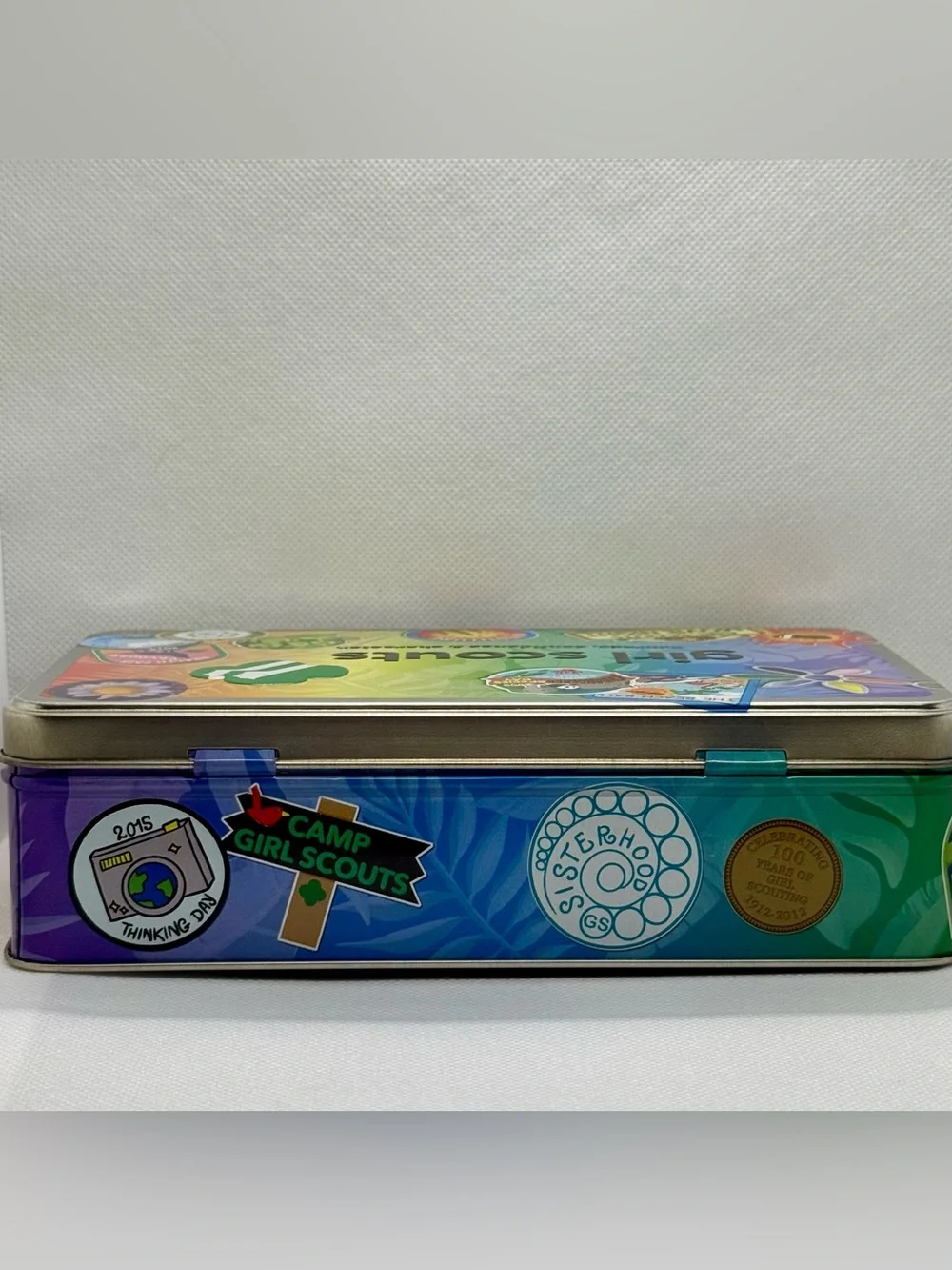 Girl Scouts 2024 Courage Confidence Character Metal Keepsake Tin Box
